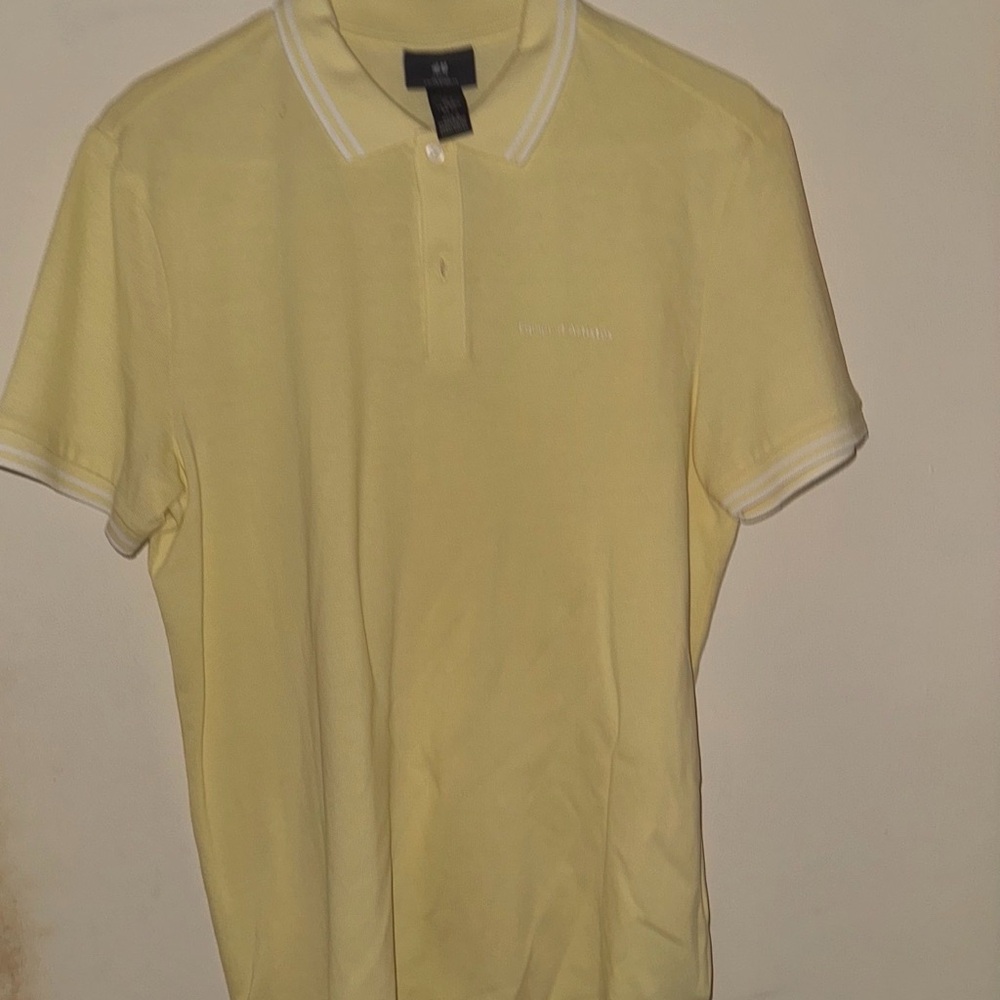 H&M Light Yellow Polo Shirt